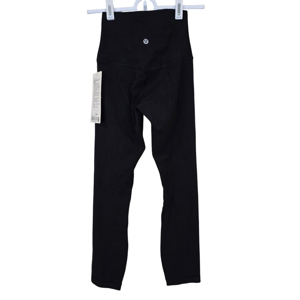 NEW NWT Women's Lululemon Align HR Crop 23" Black Leggings | Size 0 - Picture 2 of 9